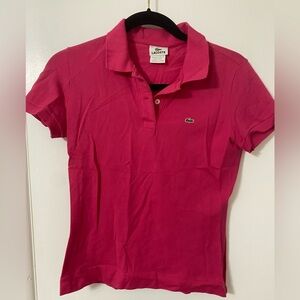 Lacoste Vibrant Pink Stretch Polo Shirt